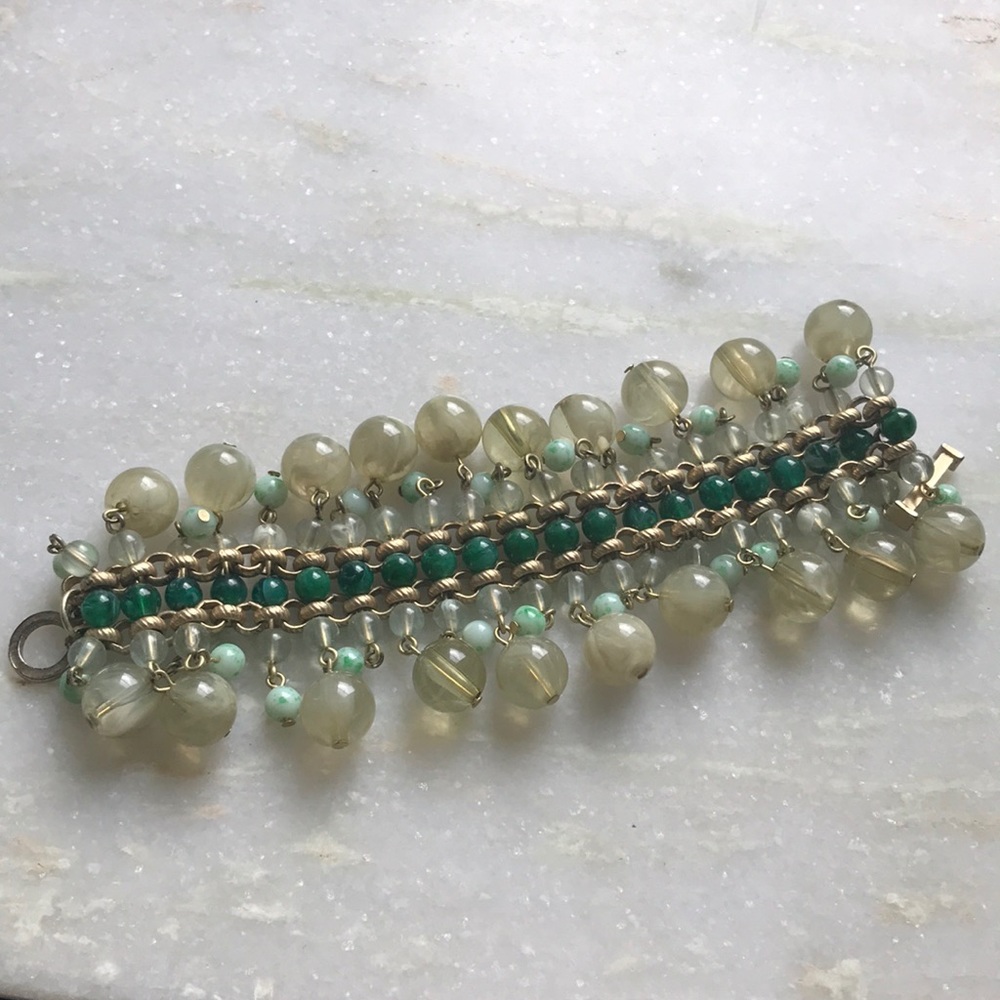 Banana Republic Beaded Green Bracelet